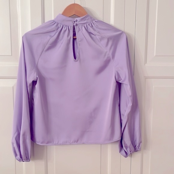 Nordstrom Open Edit Mock Neck Blouse - Picture 4 of 8